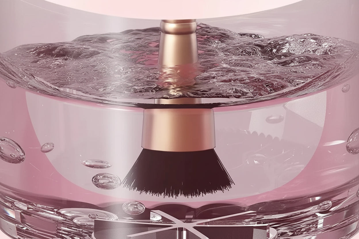 Brushly – מנקה מברשות איפור עמוק לניקוי חיידקים ועור נקי יותר